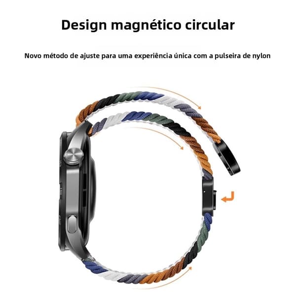 Flettet nylonarmbånd til Samsung Watch 9 40/44mm Lime