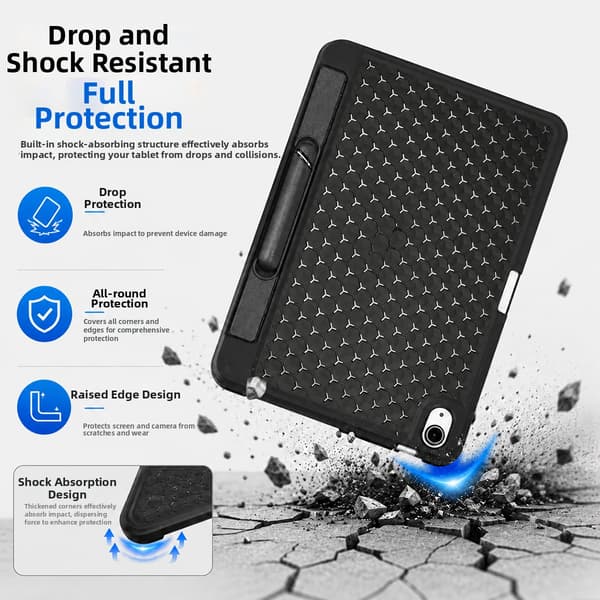Silikonfodral Honeycomb med Kylning för iPad 9.7 tum (5:e/6:e generationen, 2017/2018)