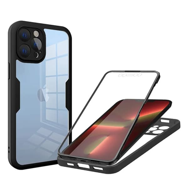 Stötsäkert skärmskydd ingår för iPhone 13 Pro Black