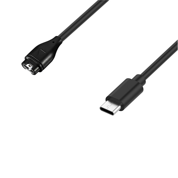 Oplader til Garmin Forerunner 245 med 100 cm sort USB-C-kabel