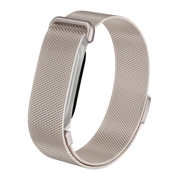 Armband i rostfritt stål med magnetlås för Google Fitbit Air Starlight