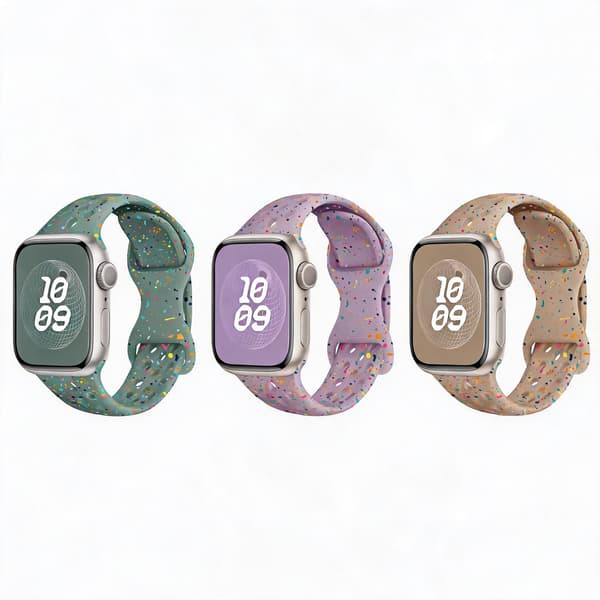 Silikonrem til Apple Watch Series 12 42mm (3-pakning)