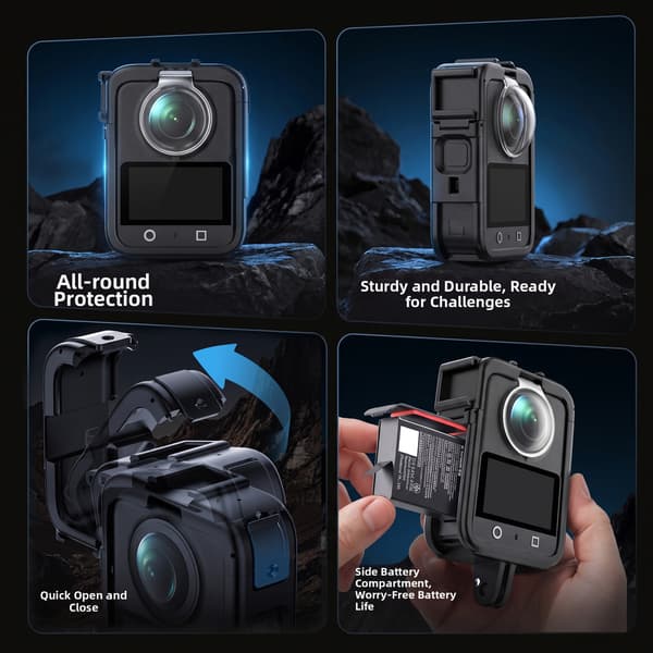 Skydd och expansion för DJI Osmo 360 II Lättviktsplastram 2PC