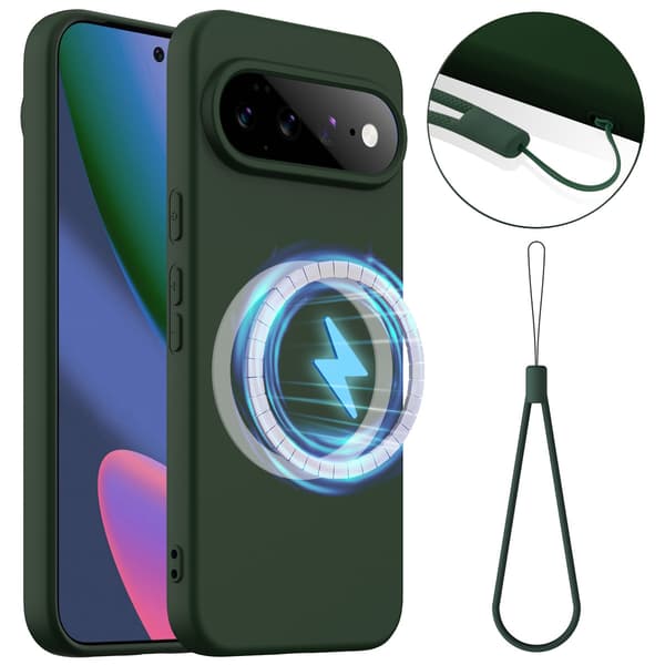 Silikonfodral för GOOGLE Pixel 11 Pro Dark green