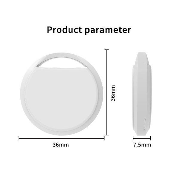 Mini Tracker Anti-tabsenhed til Apple Find My Blue