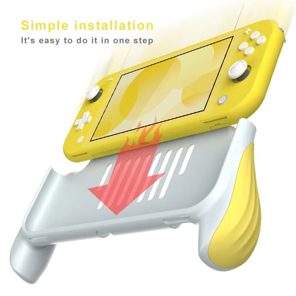 Kotelo ja näytönsuoja Switch Lite -konsolille Yellow
