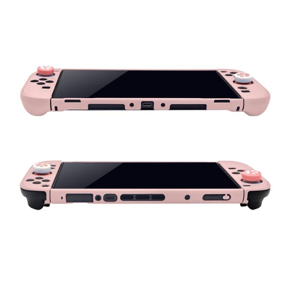 Bæretaske til Nintendo Switch 2-konsol, inkluderer 1 par joystick-covers Pink