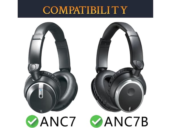Hovedtelefonpude til Audio Technica Ath Anc7/anc7b Preto