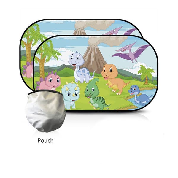 Bilsolskydd för barn 51 x 31 cm - Sol- och värmeskydd 2-pack