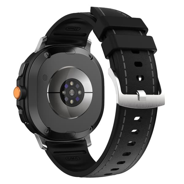 Silikonläderrem för Samsung Watch 9 40/44mm Black
