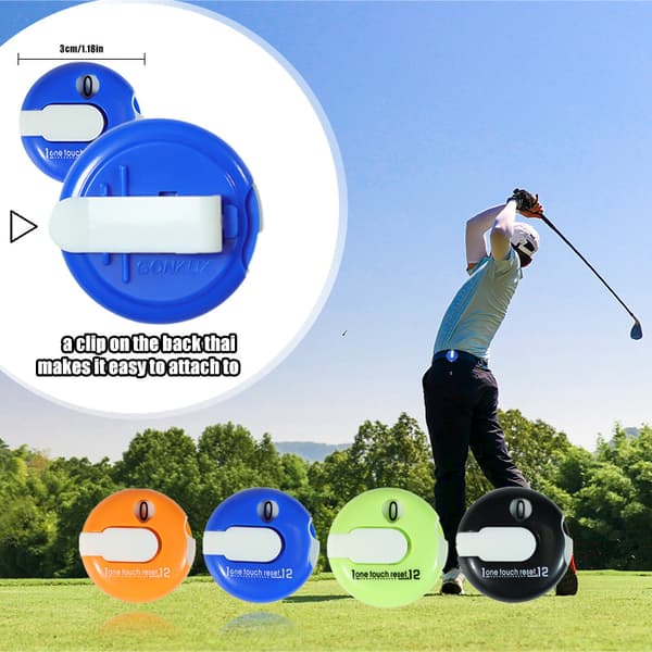 4 golf marker cap clips, manuell markør
