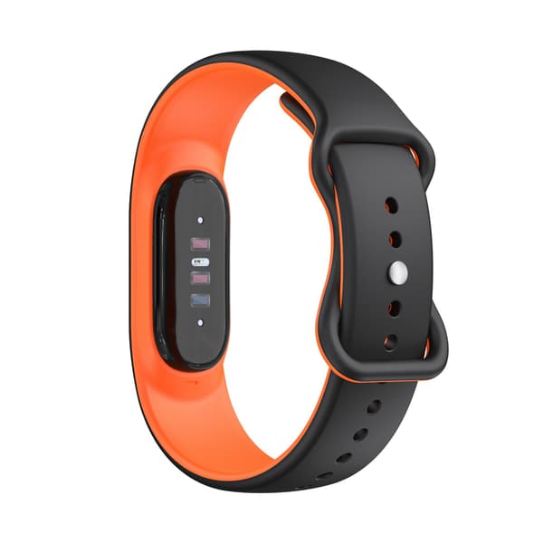 Silikone armbånd til Google Fitbit Air Black Orange