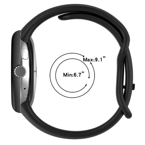 Silikone armbånd til Google Pixel Watch 5 45mm Ivory white