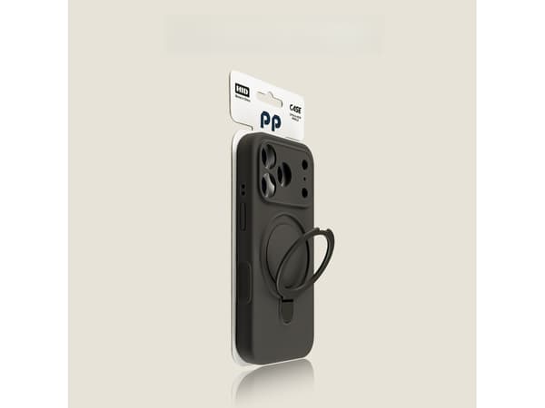 iPhone 18 Pro-deksel med magnetisk stativ, MagSafe-kompatibel silikon Terracotta