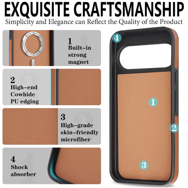 Magnetisk læretui til Google Pixel 11 Pro XL Gray