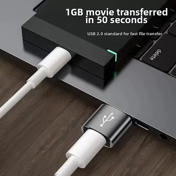 USB-C-sovitin - USB 5PC Pink