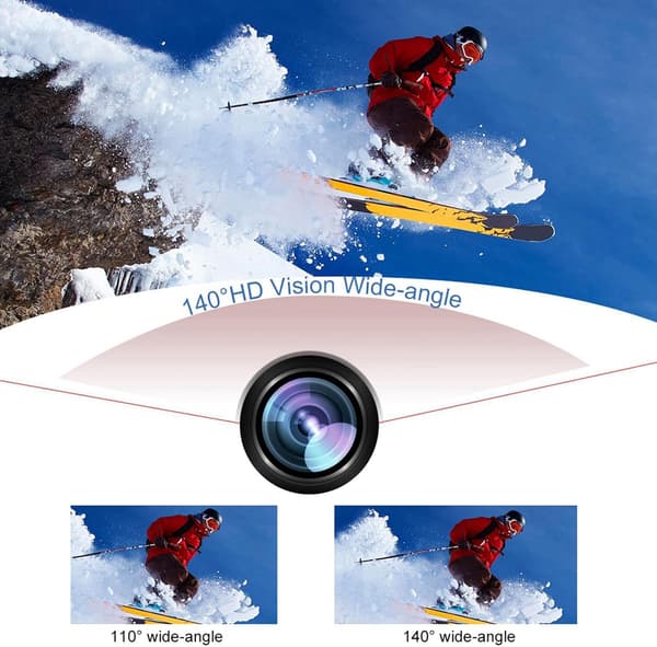 Action Cam Mini vanntett HD1080P White