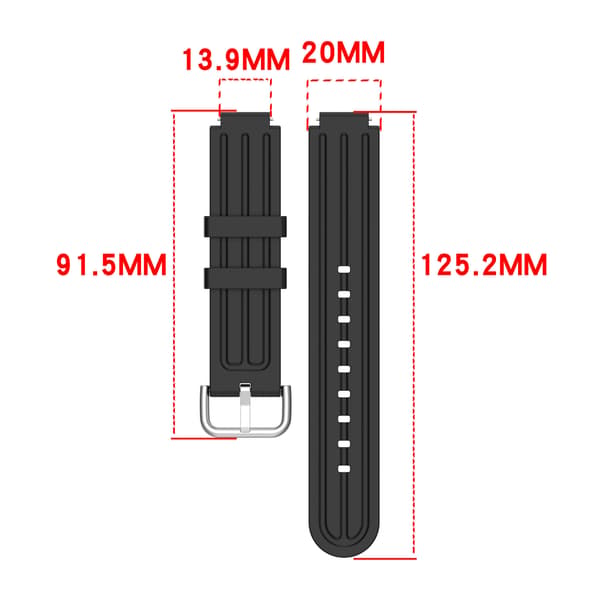 Silikone armbånd til Garmin Cirqa (uden smartbånd) (3 farver)