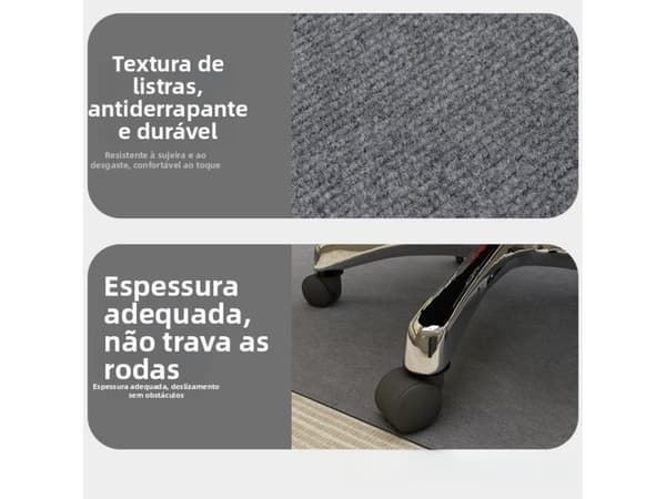 Tuolin suojamatto (900x1400x4,5 mm) Light gray