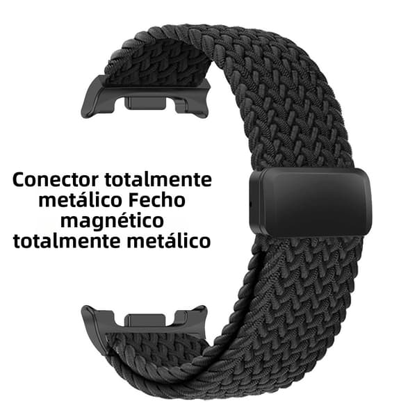 Flettet nylonarmbånd til Samsung Watch 9 40/44mm Black