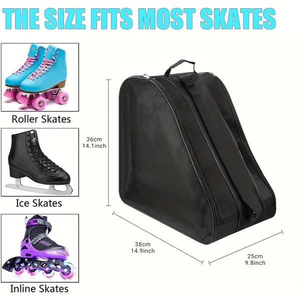 Förvaringsväska för Rollerblade barnversion, 20-35L kapacitet Black