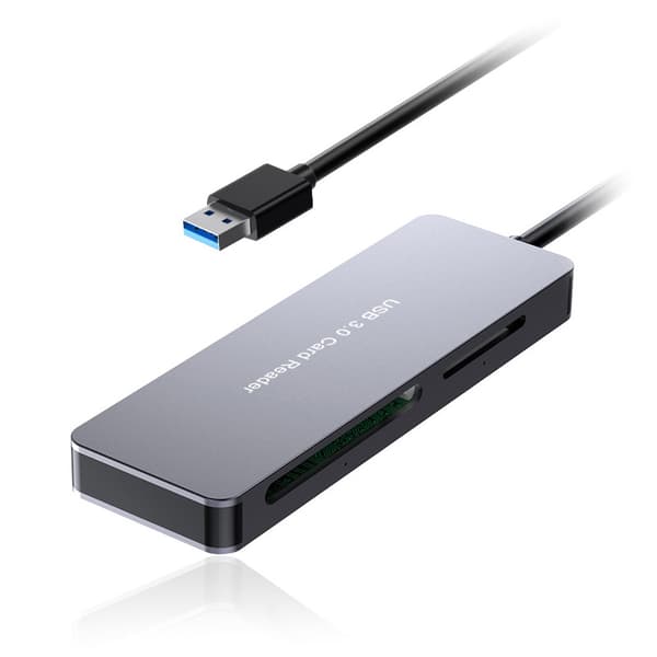 kortläsare 5-i-1 3.0, USB A till MS CF TF SD XD