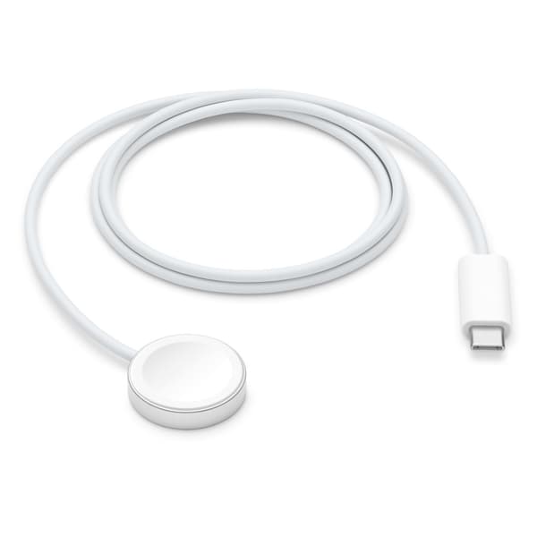 Magnetisk snabbladdningskabel för Apple Watch (USB-C - 1,2 m - Vit)