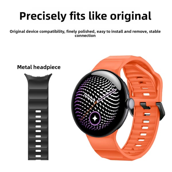 Silikonerem til Google Pixel Watch 5 45mm Orange