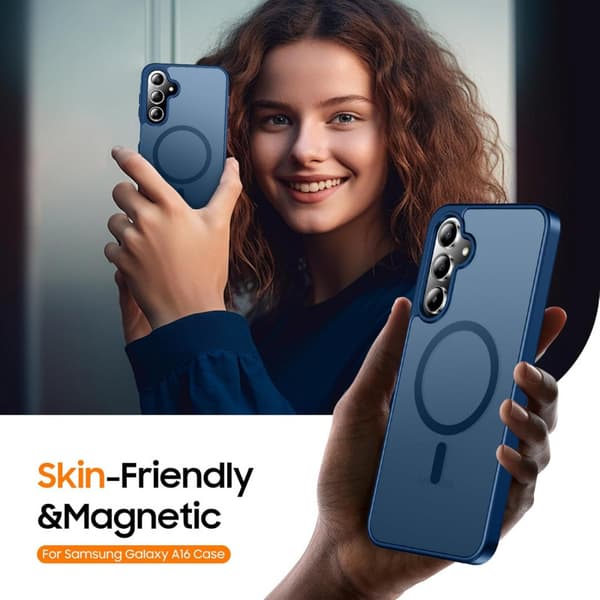 Magnetiskt matt telefonfodral för Samsung Galaxy A57 White