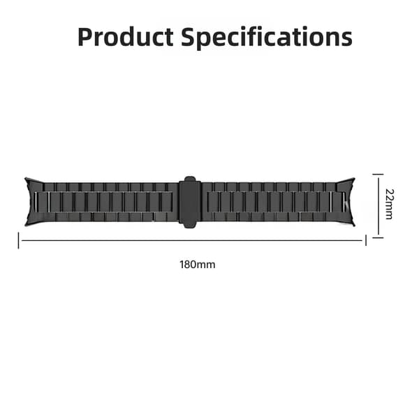 Metallarmbånd i rustfritt stål til Google Pixel Watch 5 45mm Gold