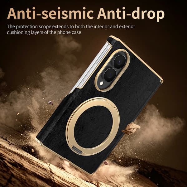 Magnetisk stødsikkert etui med stativ til Samsung Galaxy Z Fold 8 Brown
