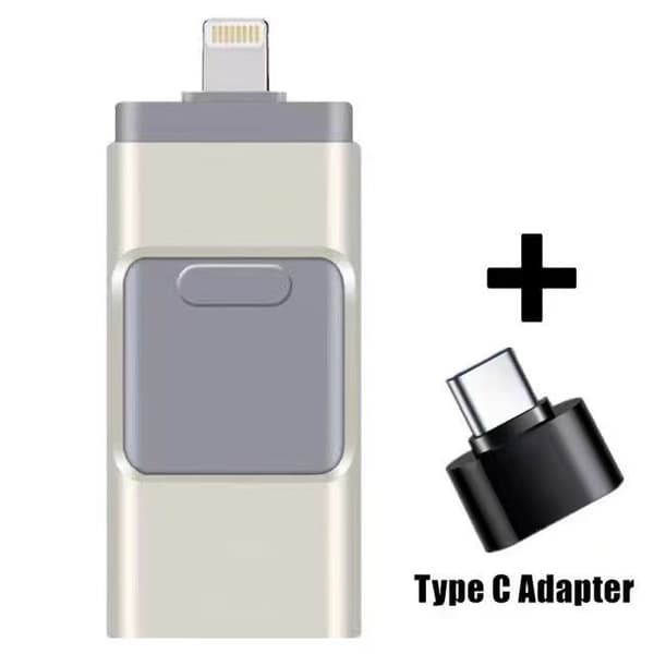 128 Gt:n USB 3.0 -muistitikku Androidille ja iPhonelle Silver
