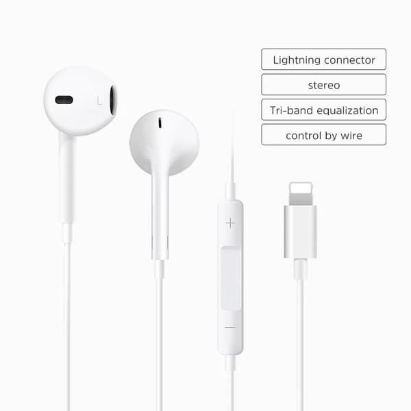 Ørepropper for iPhone 14 / 14 Plus (In-Ear - Mikrofon - Støyreduksjon - Hvit)