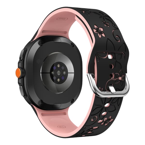 Silikone armbånd til Samsung Galaxy Watch 9 40/44mm Light black pink