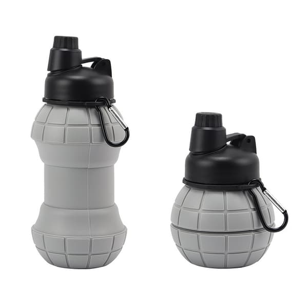 Sammenleggbar silikonvannflaske 550ml