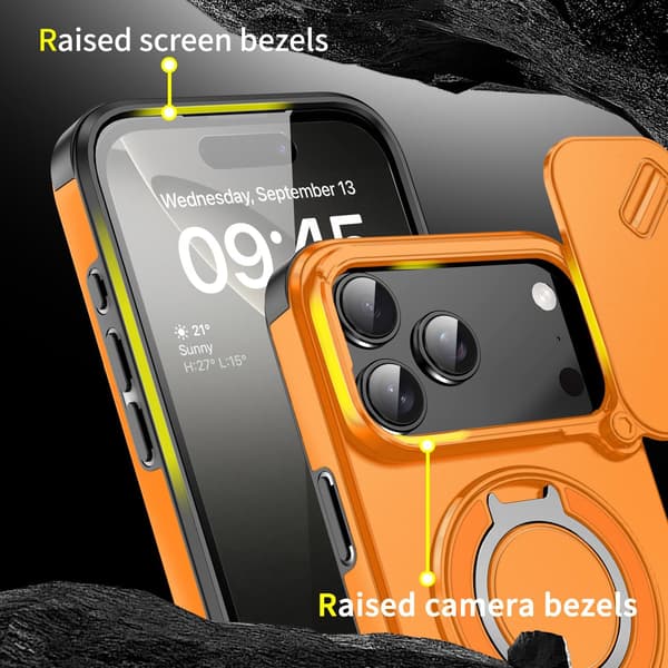 Beskyttelsesdeksel for iPhone 17 Pro Orange