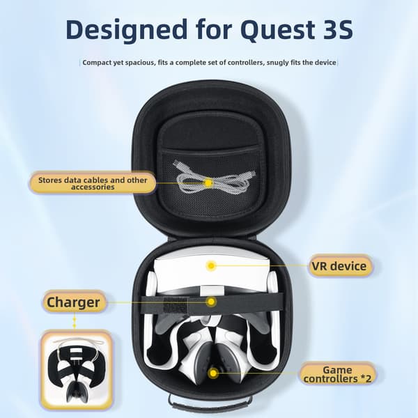 Transportveske for Meta Quest 3S/3/2 White