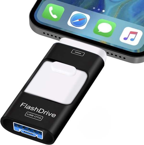 16 Gt:n USB 3.0 -muistitikku Androidille ja iPhonelle Black