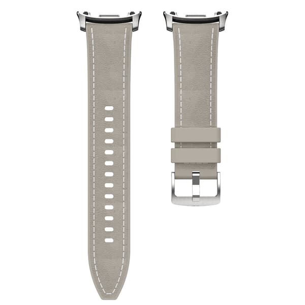 Silikonläderrem för Samsung Watch 9 40/44mm Gray