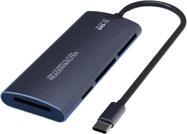 kortläsare 6-i-1, USB till SD TF XD CF MS