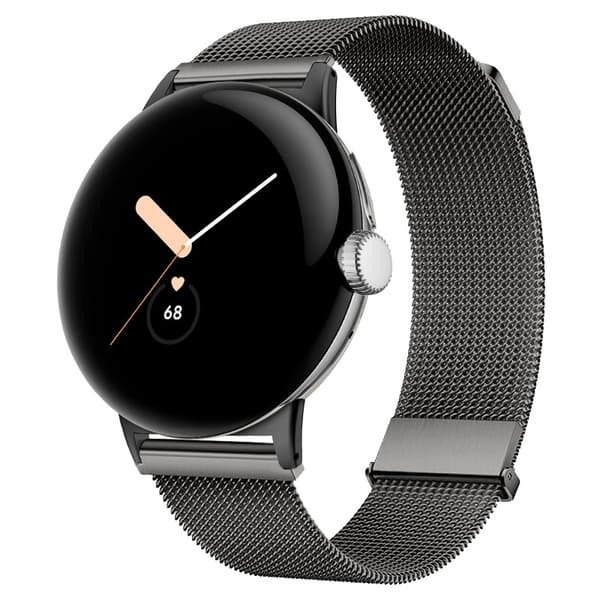 Milanese-ranneke Google Pixel Watch 5 45mm -kellolle Gray