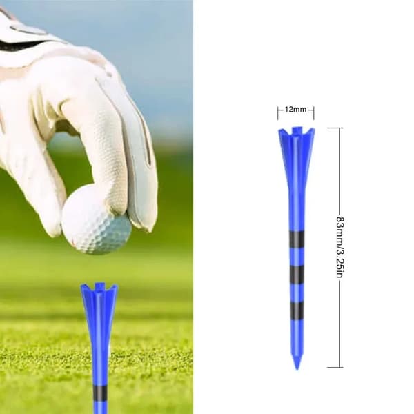 Set med 50 golfpeg, golftillbehör Black