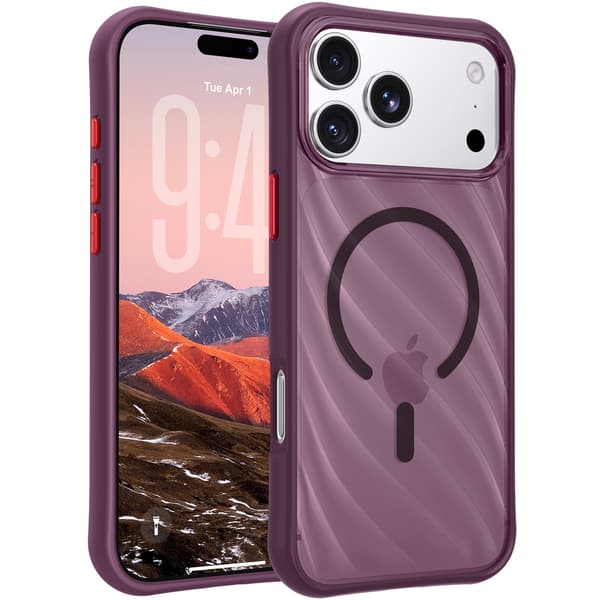Magnetisk etui til iPhone 18 Pro Max Burgundy