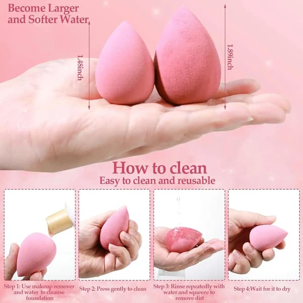 Makeupsvampe Gavesæt 15 x Miracle Complexion Sponges Pink