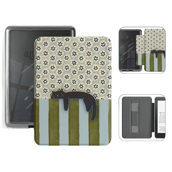 Colorsoft 7-tums skyddsfodral för Kindle (Katt)