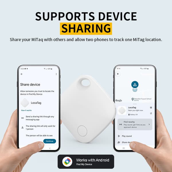 Mini Anti-tab Tracker Enhed Til Android Find Hub Pink