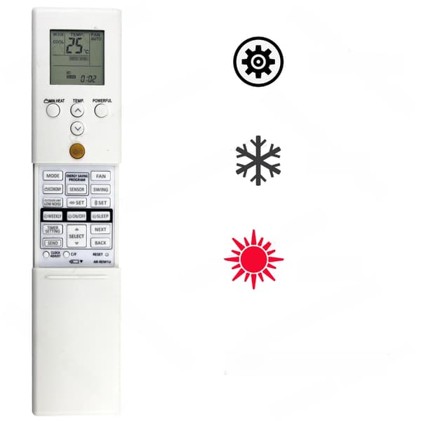 Fjernkontroll til klimaanlegg for Fujitsu AR-REM1U