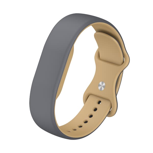 Silikonarmbånd til Google Fitbit Air Gray-Yellow