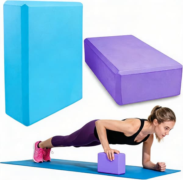 Yogablock 23x15x7,5 cm, EVA med hög densitet (2 st)