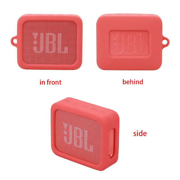 Silikonfodral för JBL Go 2 Essential (Högtalare ingår ej) Red